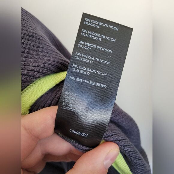 Anthropologie Ribbed Knit Skirt Sporty Midi Sleek Loungewear Ribknit Gray Medium - Picture 12 of 12